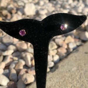 14K Gold Amethyst Earring’s Studs